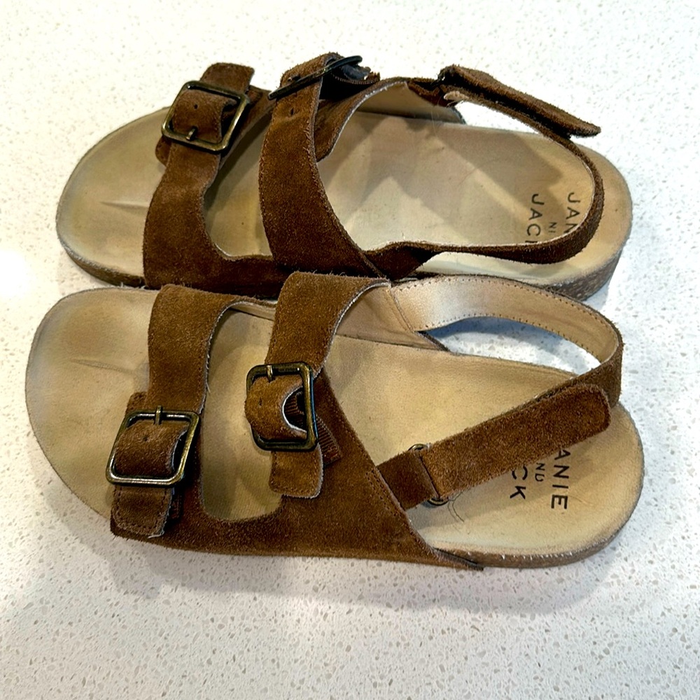 BOYS JANIE AND JACK SANDALS SIZE 2 BIRKENSTOCK SYTLE